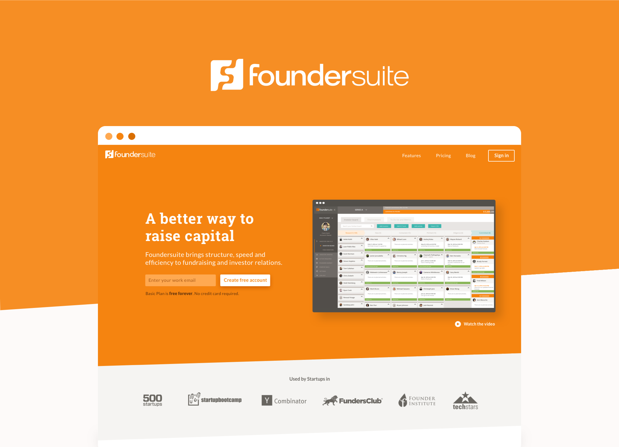 Foundersuite - connecting startups and their angels